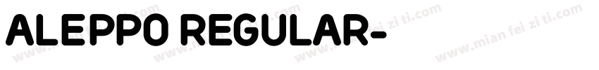 ALEPPO Regular字体转换
